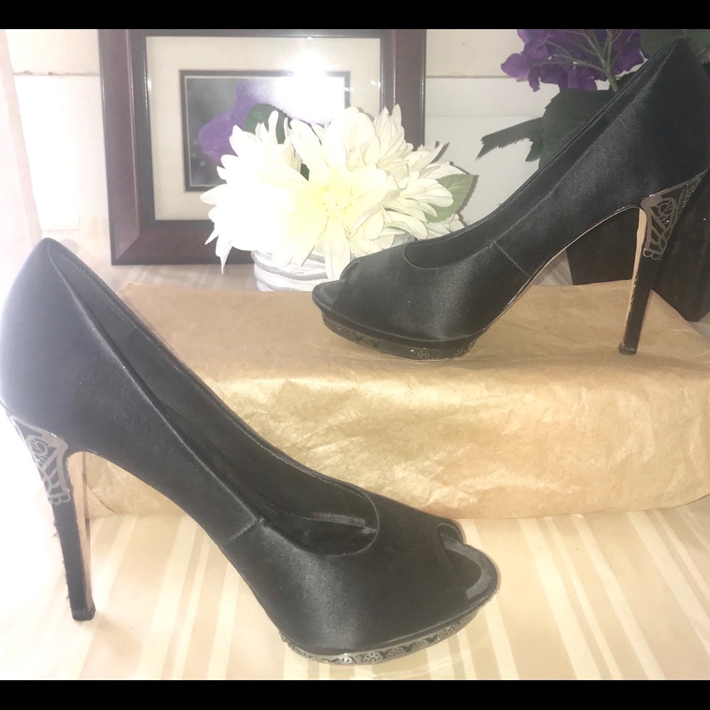 BCBGMaxAzria Satin Evening Shoe